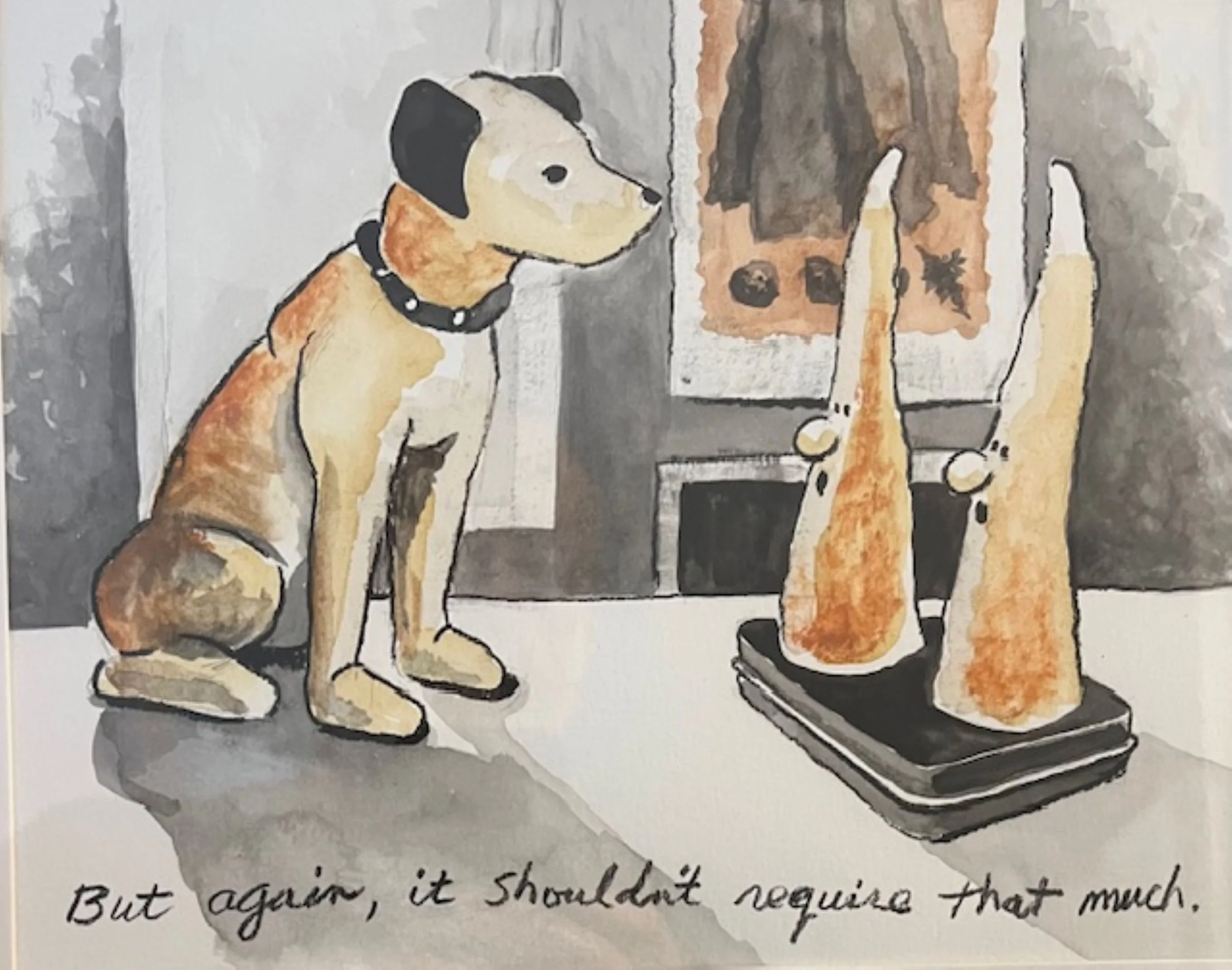    But again…  , gouache, handmade sandstone paint, pastel, and charcoal on paper, 11” x 14” 