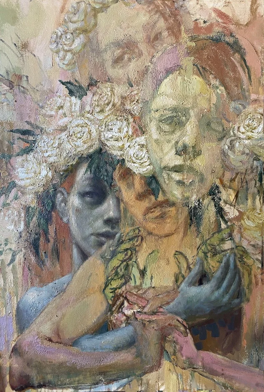    Embrace  , 36” x 24”, oil on canvas 