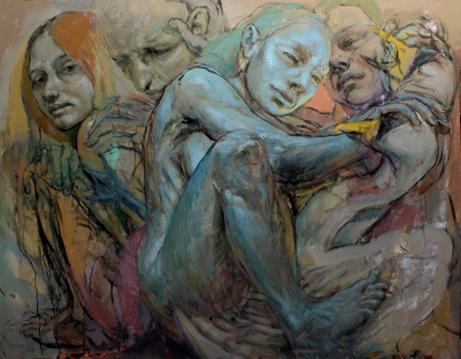    Leda, Swan &amp; Co  , 32” x 42”, oil on canvas 