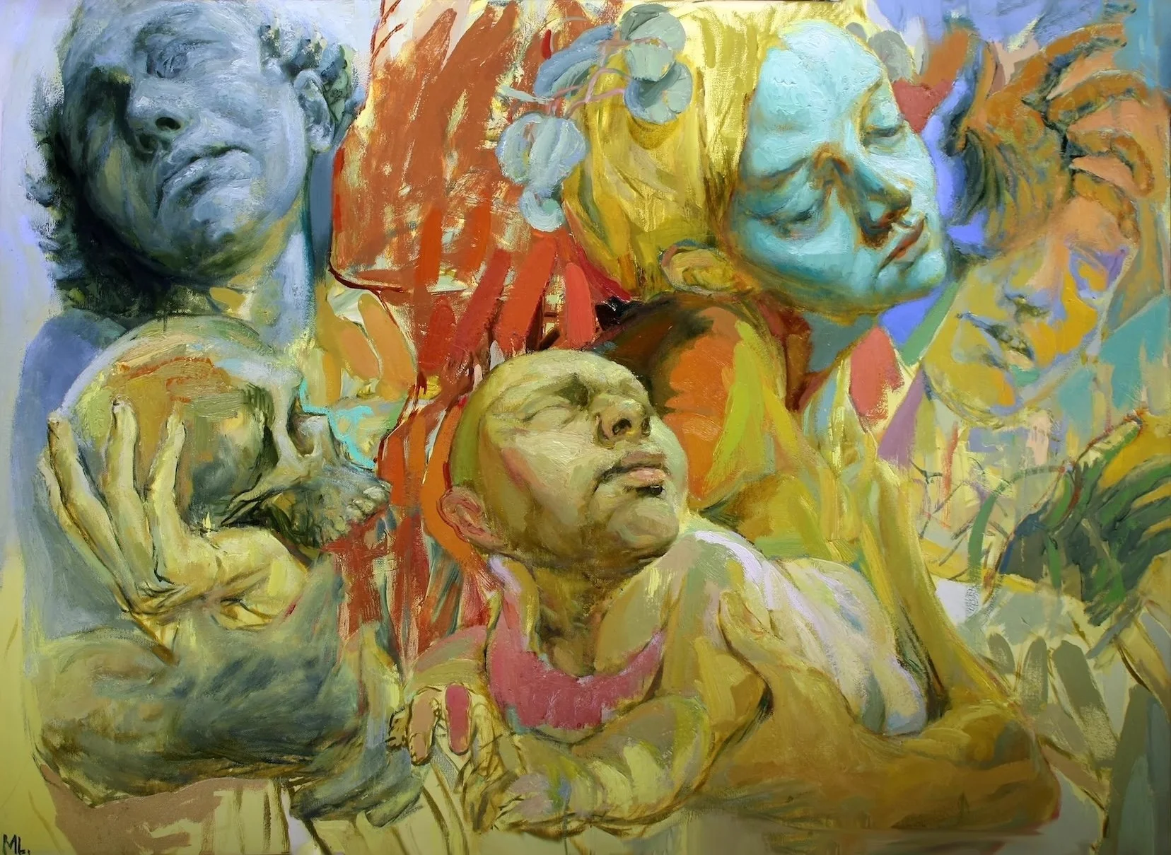    Precipice  , 30” x 42”, oil on canvas 