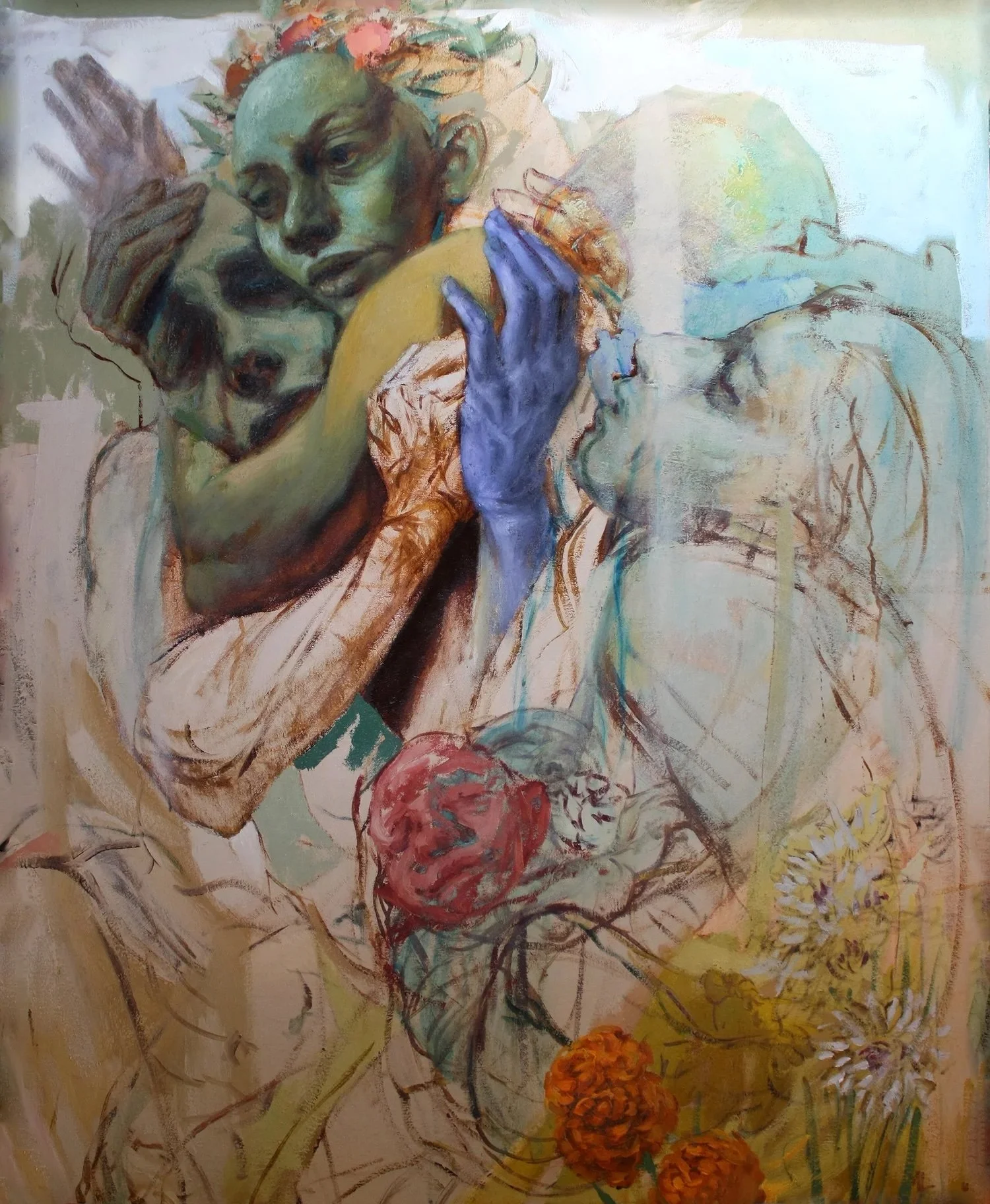    Pillar  , 44”x 34’”, oil on canvas 