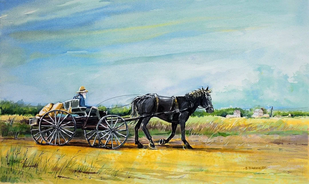    Blackberry Farm  , watercolor on paper, 11" x 15" 