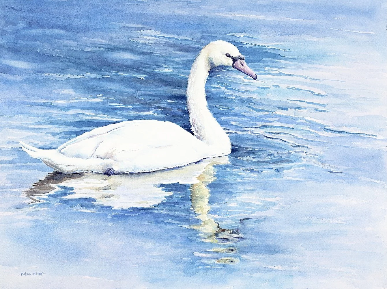    Reflections  , watercolor on paper, 22" x 30" 