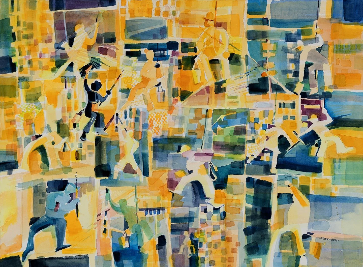    Squeaky Kleen  , watercolor on paper, 22" x 30" 