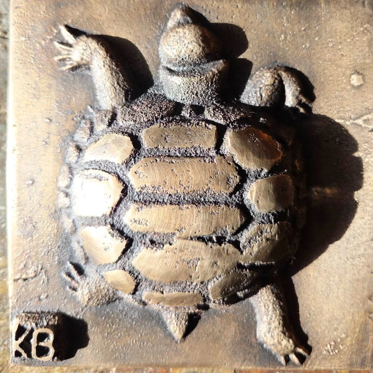    Tortoise  , cast bronze 
