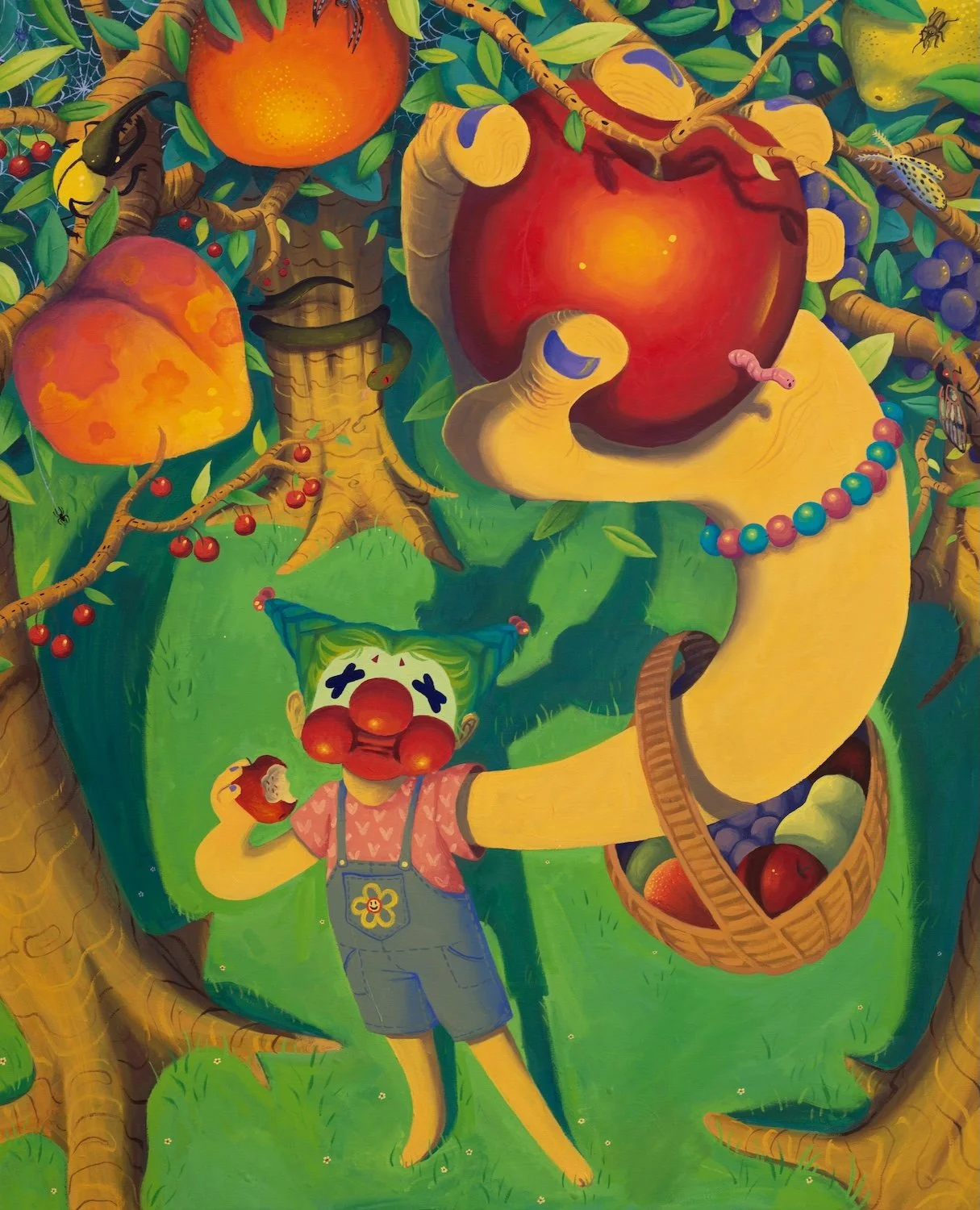    Garden of Eatin  , 40” x 32, oil on canvas 