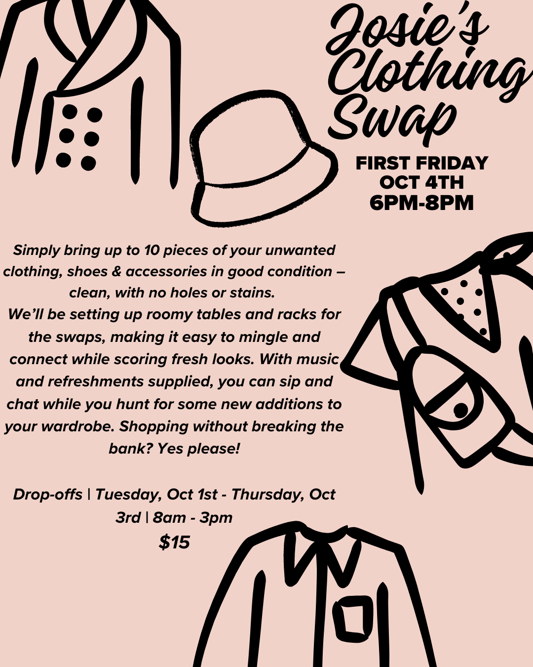 Josie's First Friday Clothing Swap