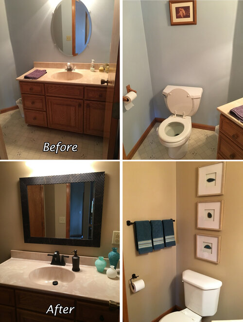 Simple And Complex Bathroom Remodel, Bathroom Makeover Before And After Photoshoot