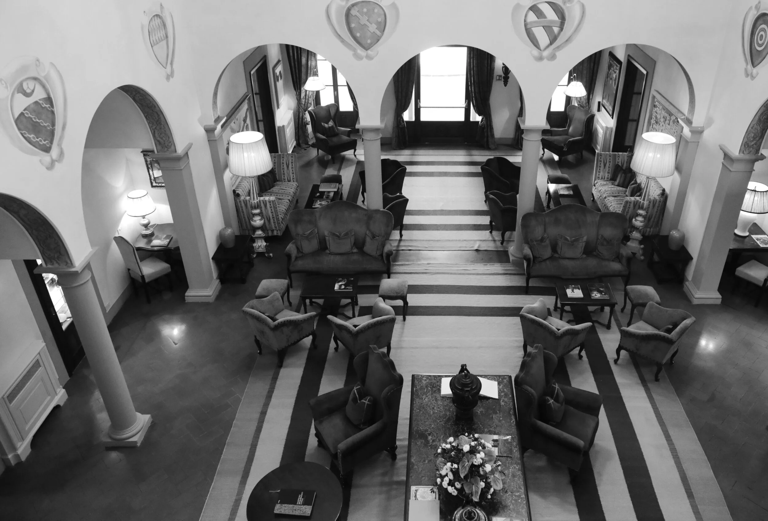 The lounge, Villa La Massa, 2019