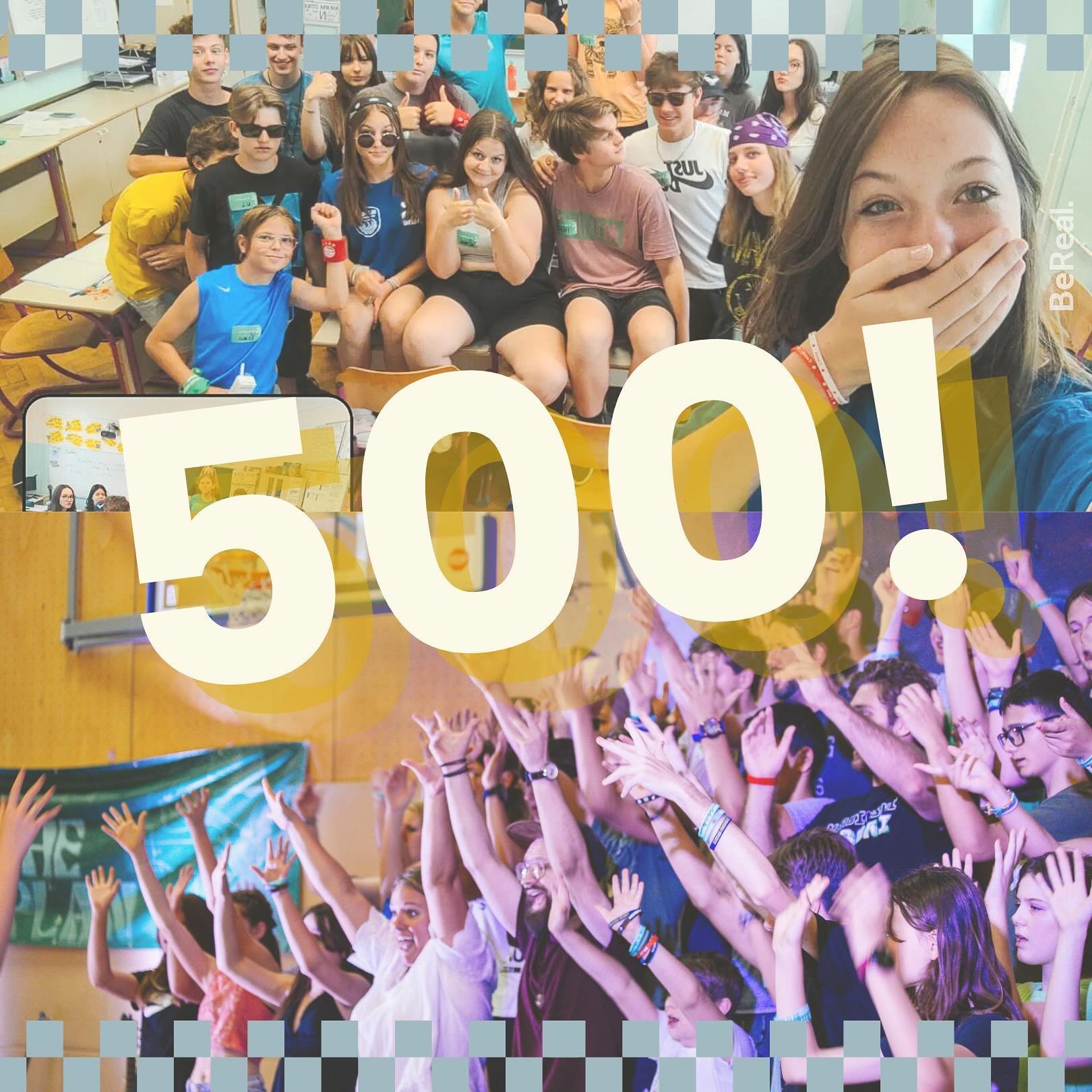 Vi ste neverjetni! 500 sledilcev!! Koliko mislite, da smo imeli udeležencev na na&scaron;ih taborih v zadnjih 25 letih, odkar organiziramo tabore v Sloveniji?