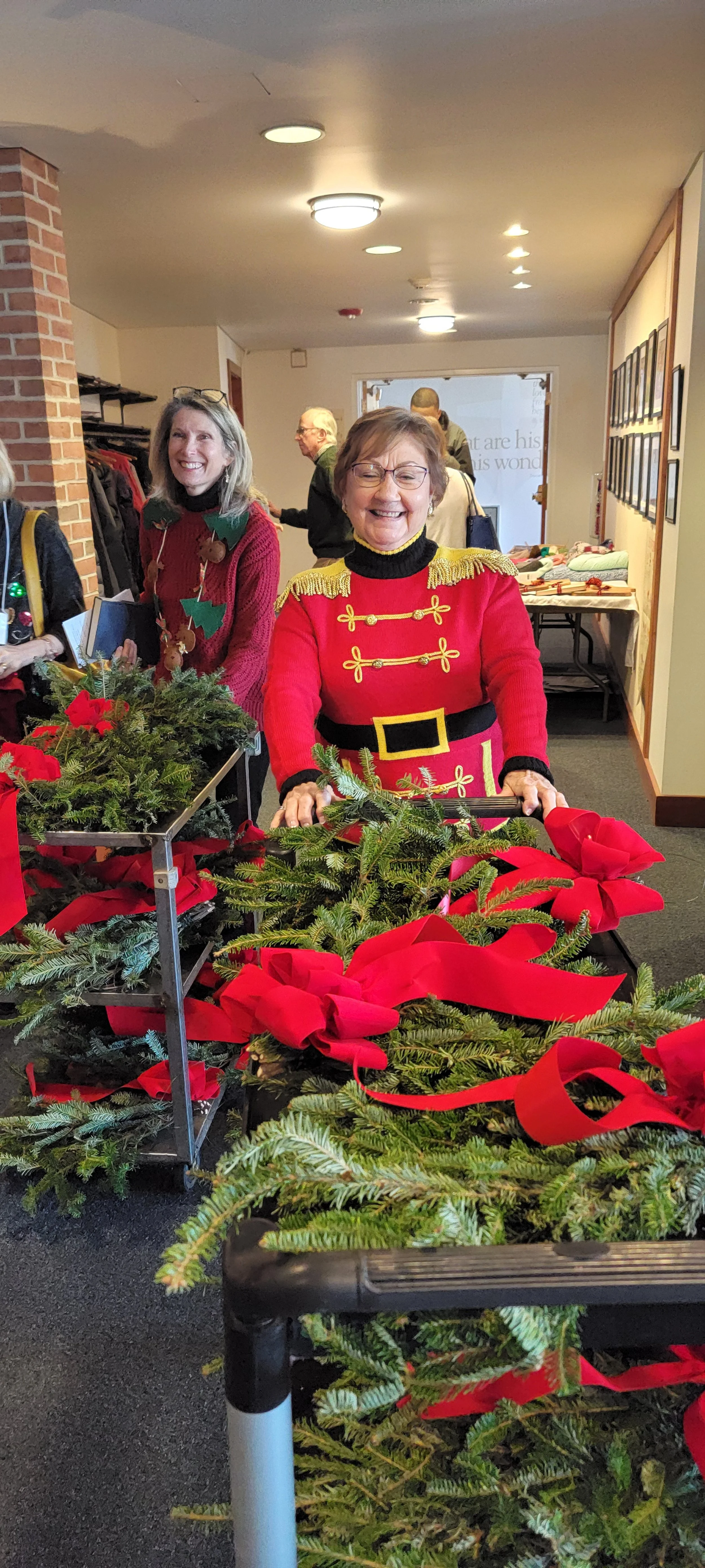 Greening of the Church + "Ugly" Christmas Sweater Day!