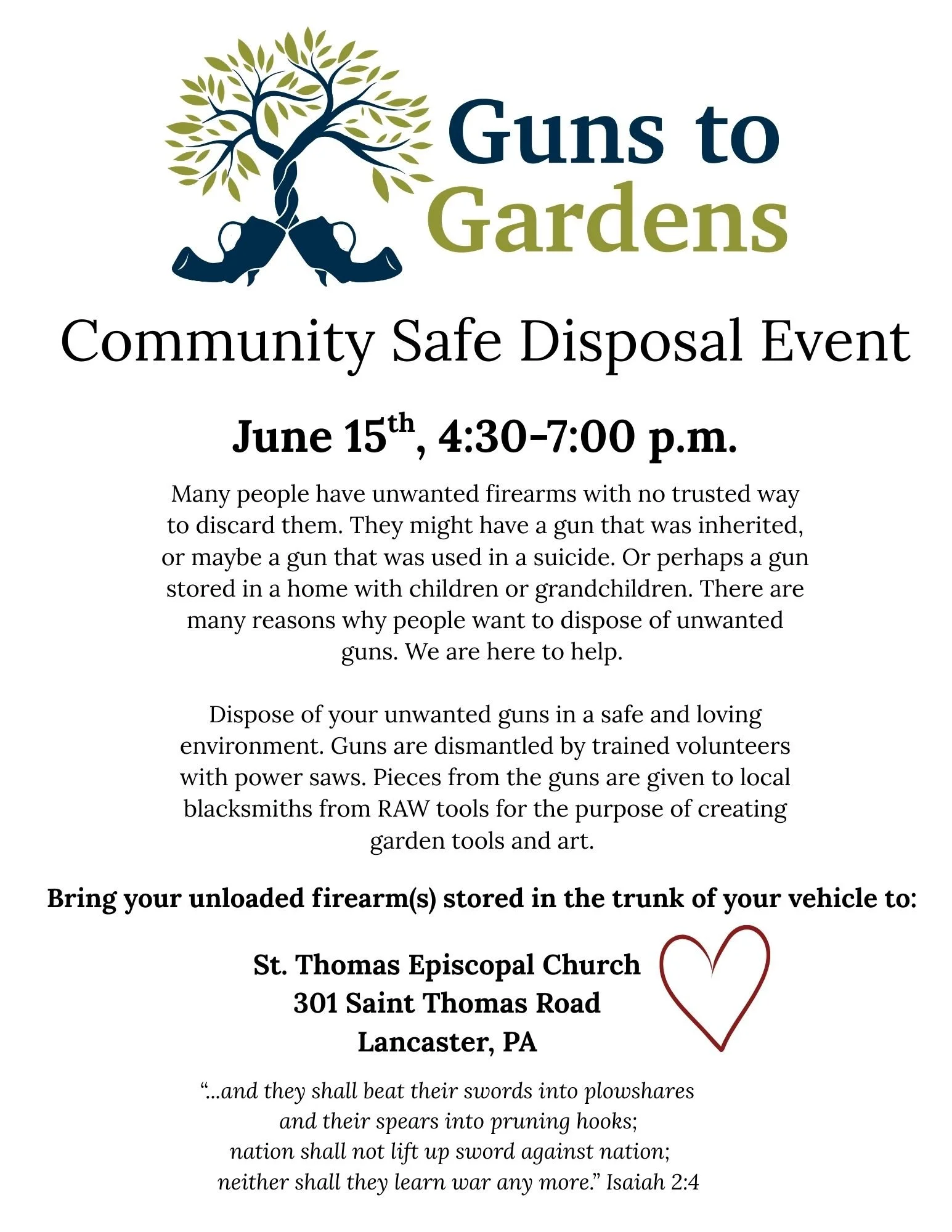 Community Safe Disposal Event