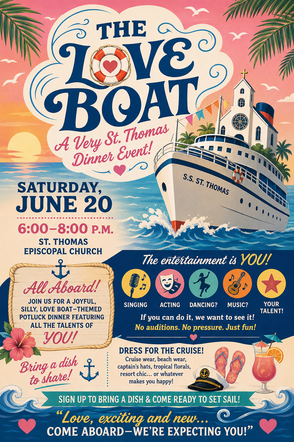 Love Boat: A Very St. Thomas Dinner Event!