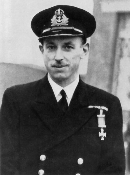 Lt Cdr (later Cdr) John Garnault Delahaize Ouvry DSO RN