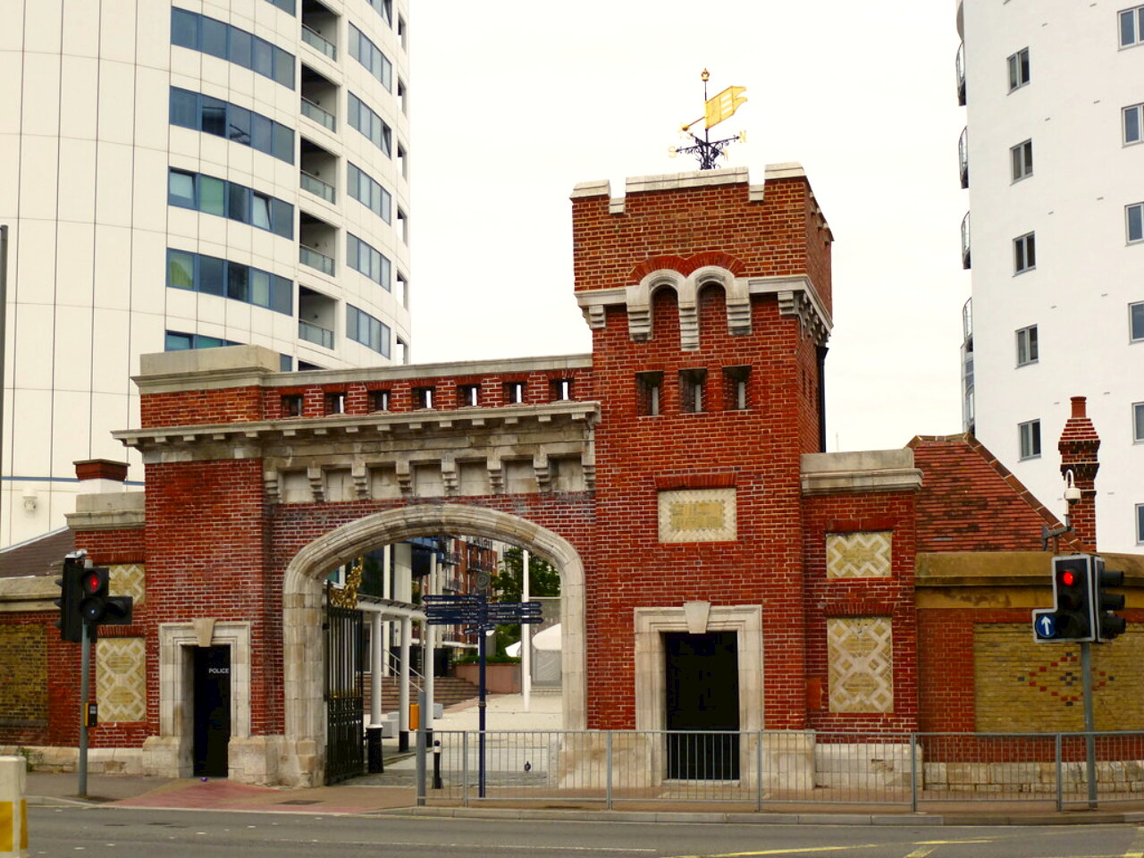 The Main Gate of Gunwharf Quays (formerly HMS VERNON)