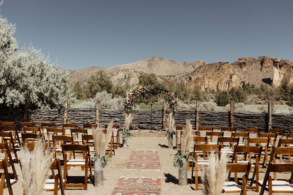Rachel + Phil's High Desert Boho Wedding in Central Oregon — Ponderosa ...