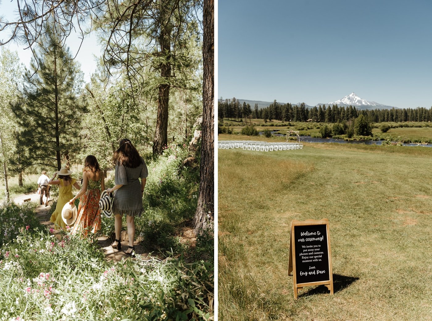 Guests arriving at House on Metolius