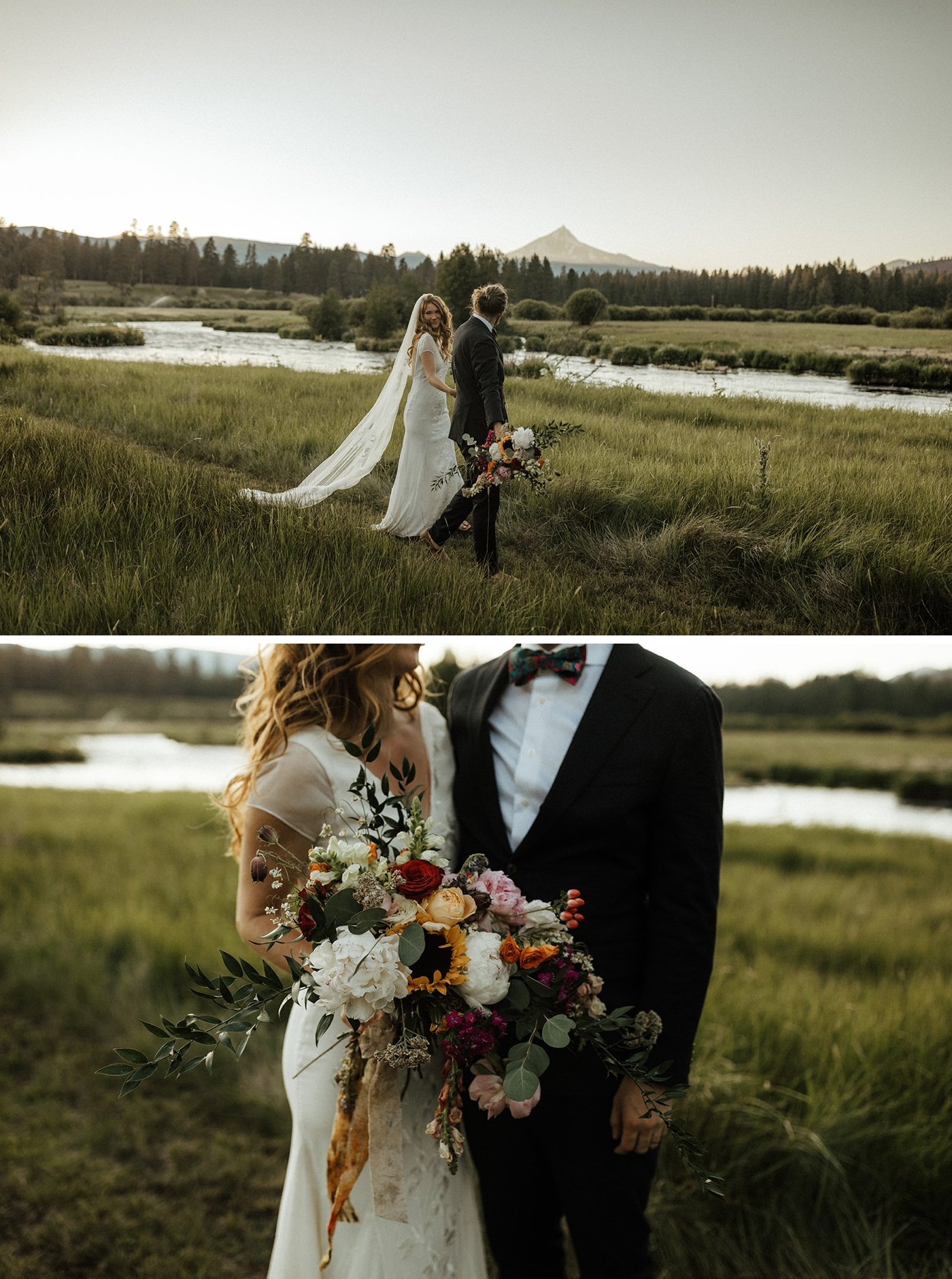 Sunset golden hour portraits at House on Metolius