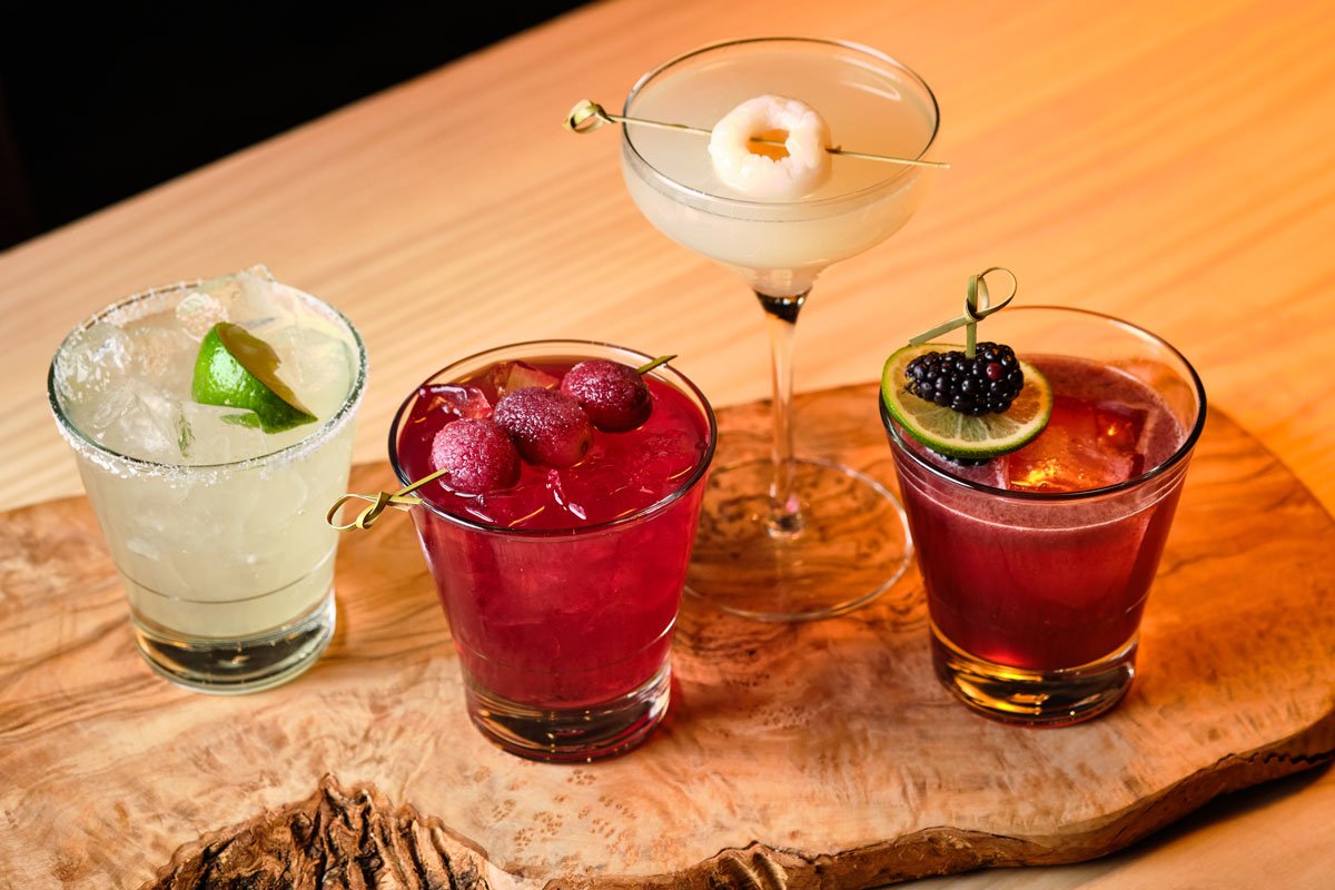 A group of tequila cocktails from Marlow's Tavern. Photo credit: Brandon Amato - www.brandonjohnamato.com