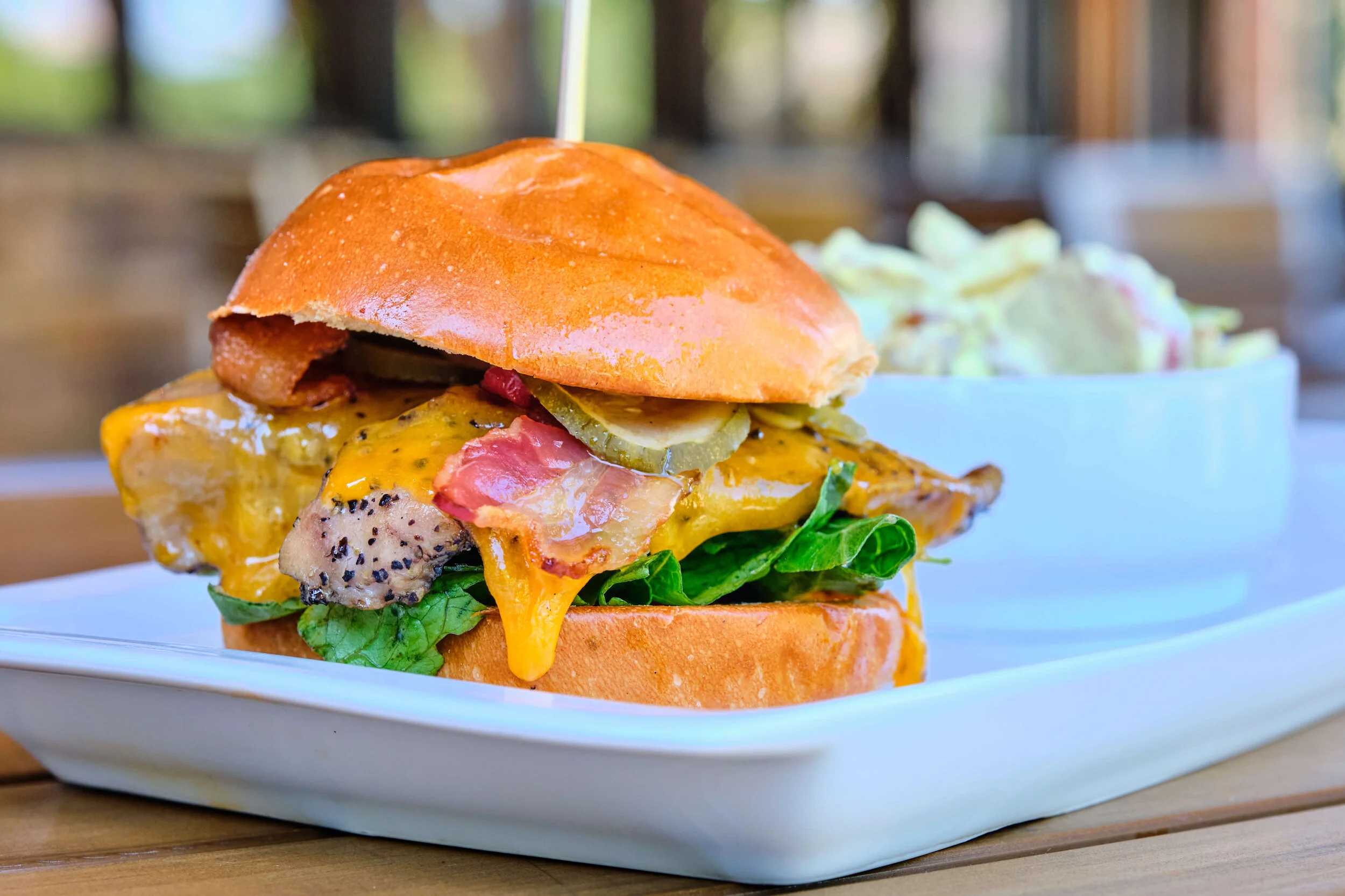 Daily Dish: Loyal Q and Brew’s SmOAKed BBQ Chicken Sandwich