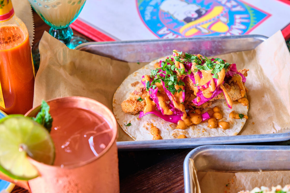 Daily Dish: Fried Catfish Taco from Lazy Llama Cantina