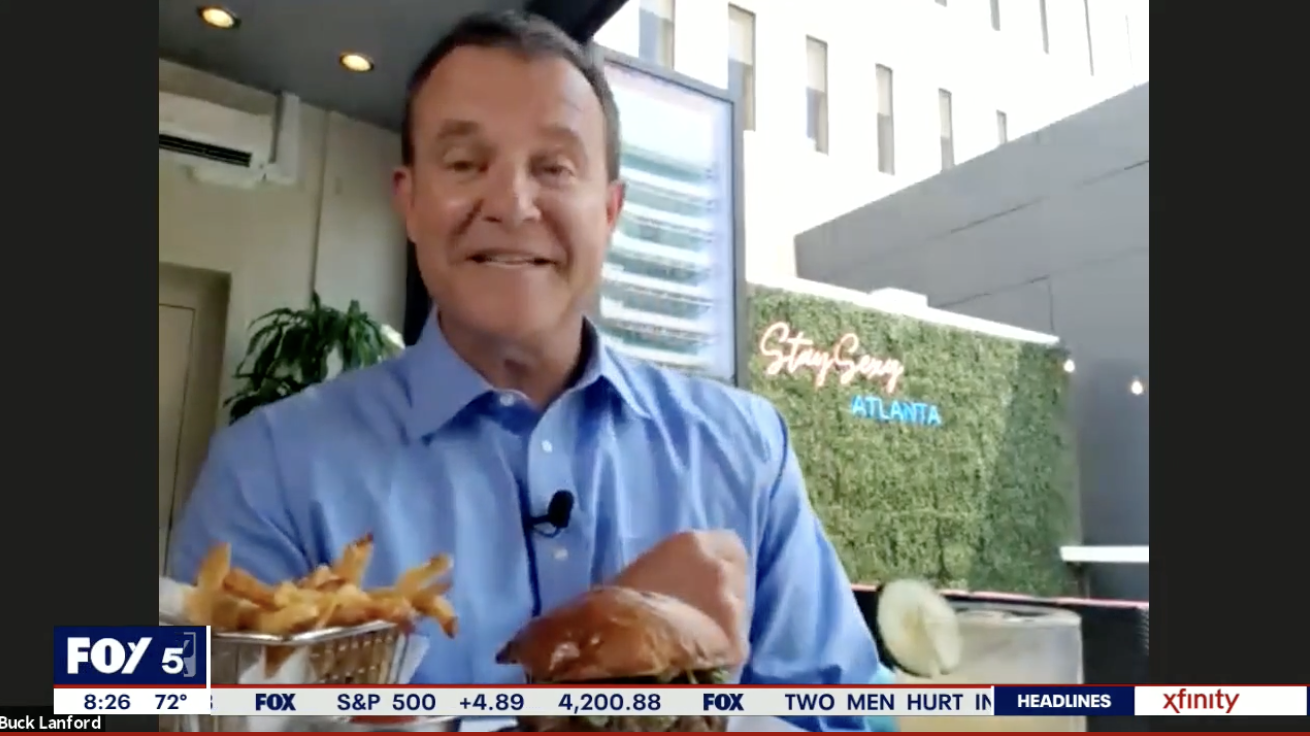 Fox 5 Atlanta’s Burgers with Buck Stops at 5Church