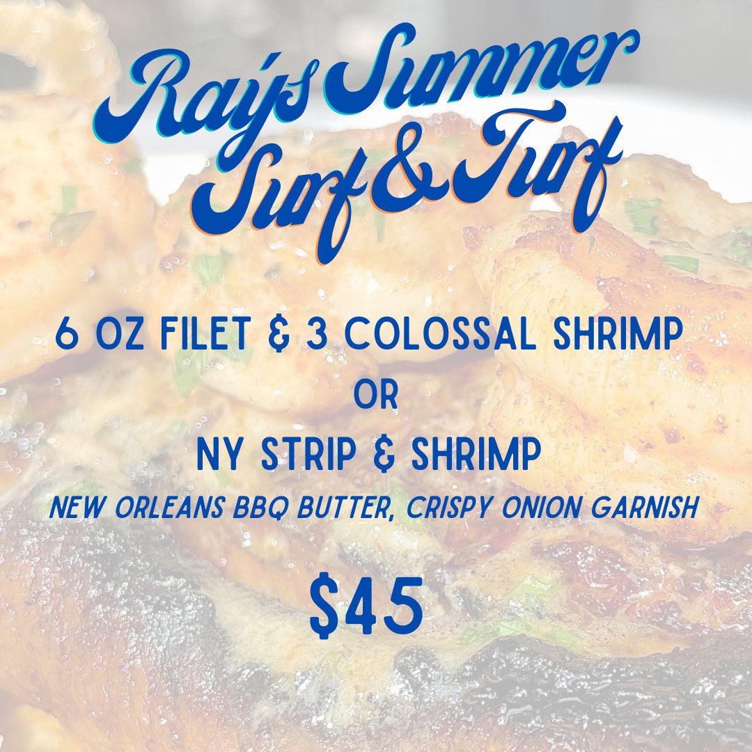 Ray's Restaurants Unveils Summer Surf &amp; Turf Extravaganza