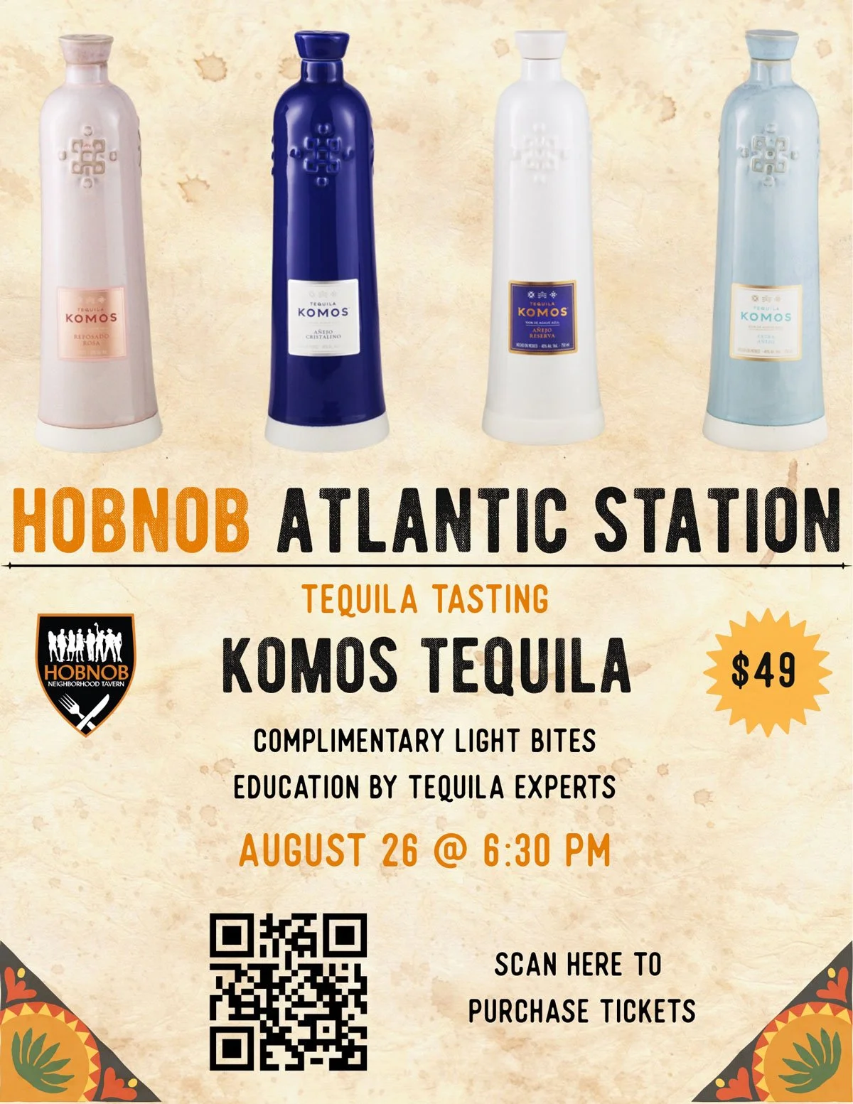 Komos Tequila Takeover at HOBNOB Atlantic Station