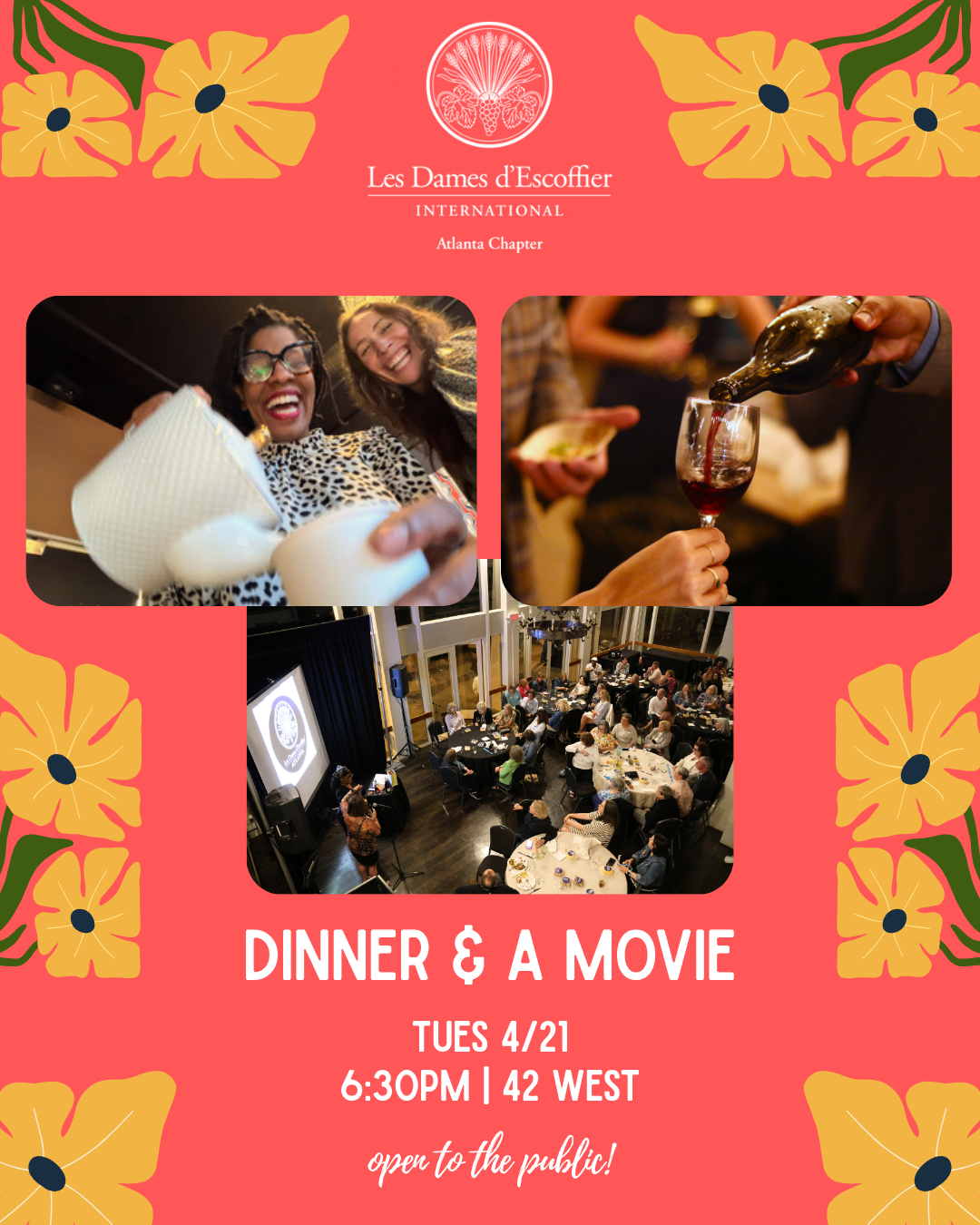 Les Dames d’Escoffier's Dinner & a Movie Event Honors Black and Women’s History Months