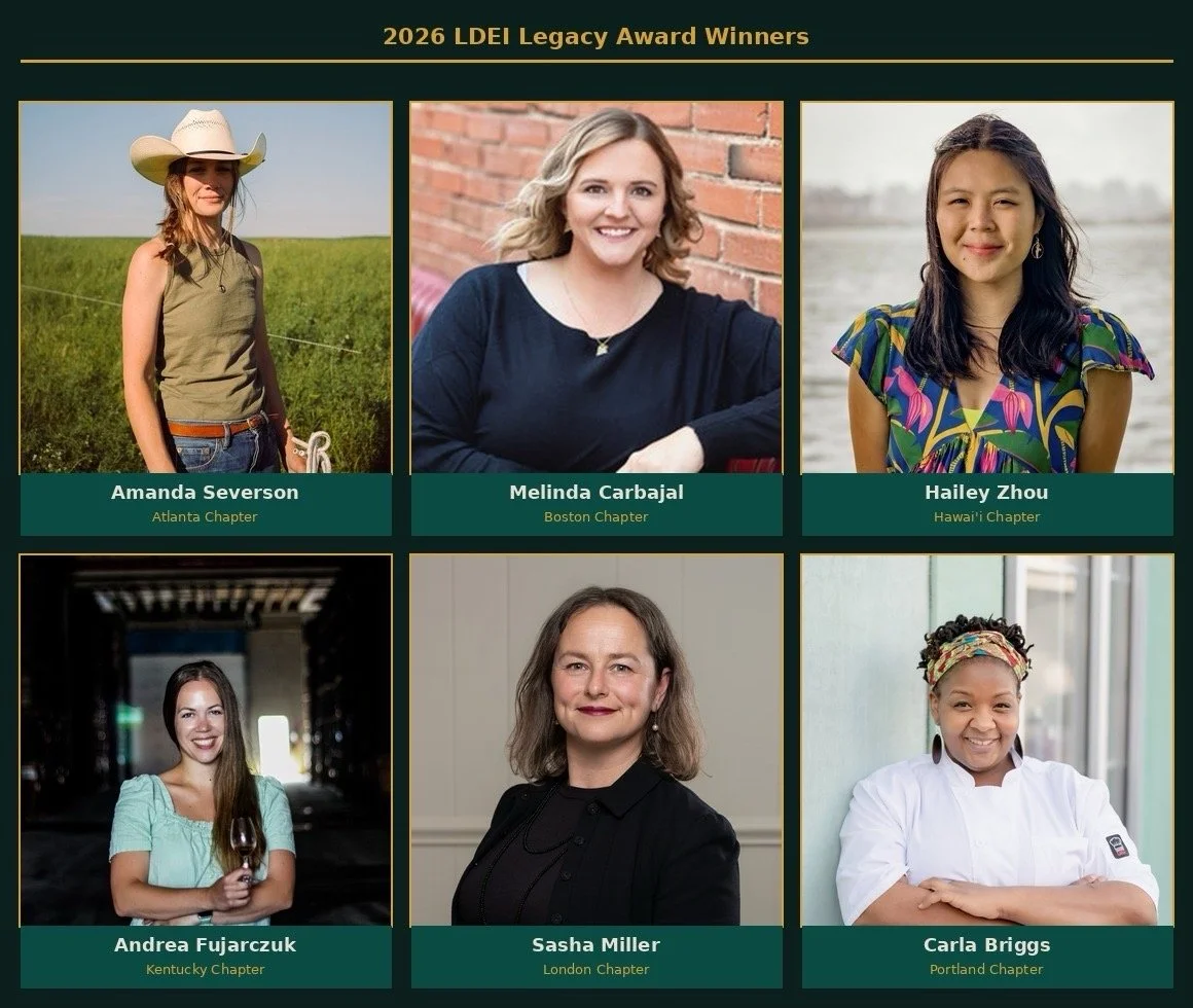 Les Dames d’Escoffier International Announce Six Legacy Award 2026 Winners
