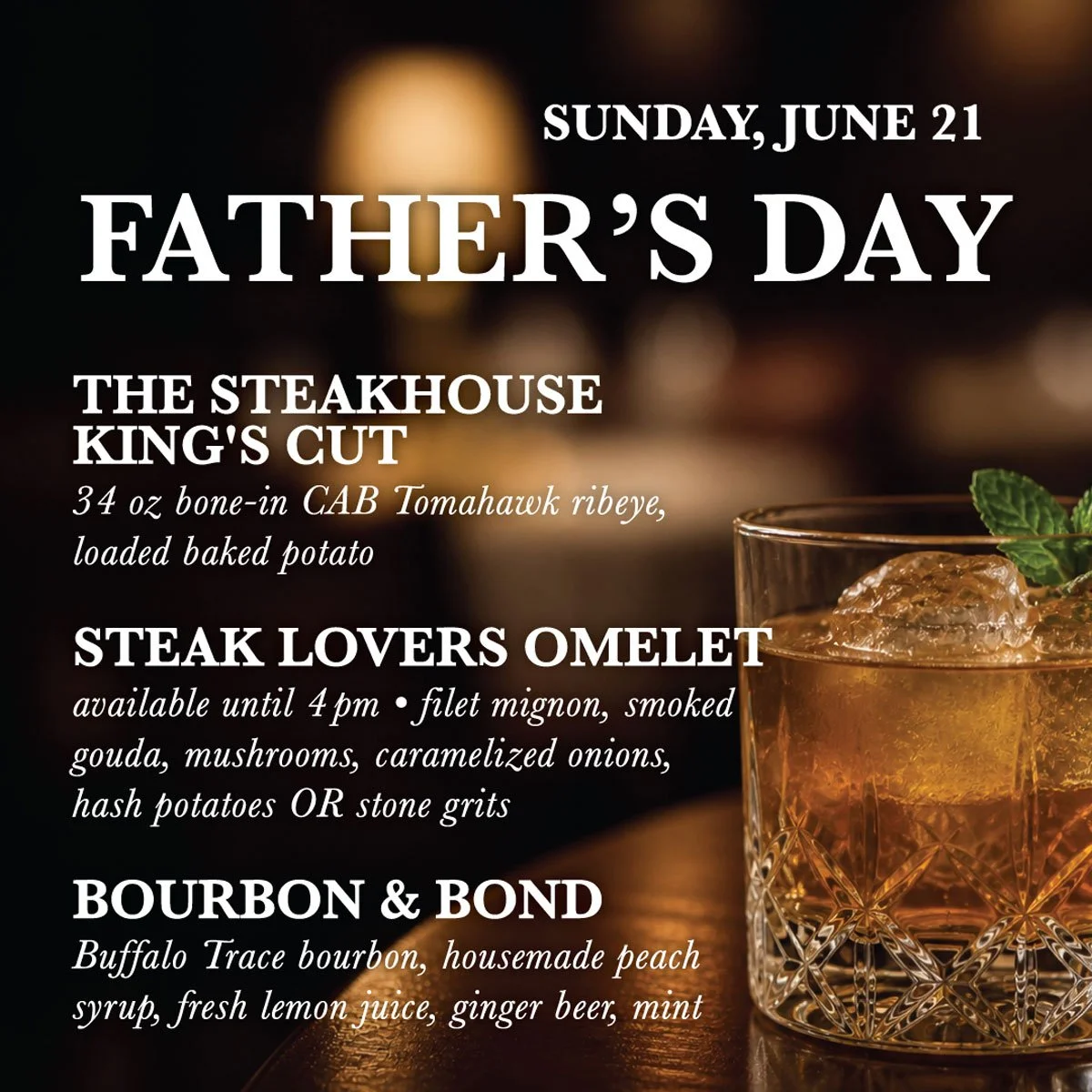 Father's Day at Cattle Shed Wine & Steak Bar