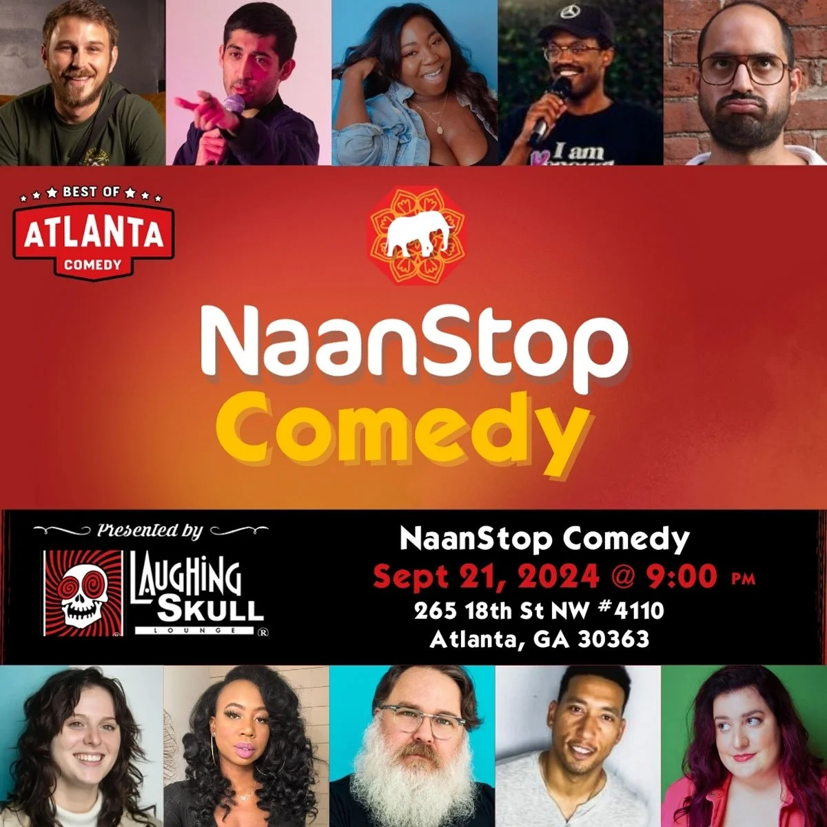 NaanStop Comedy flyer