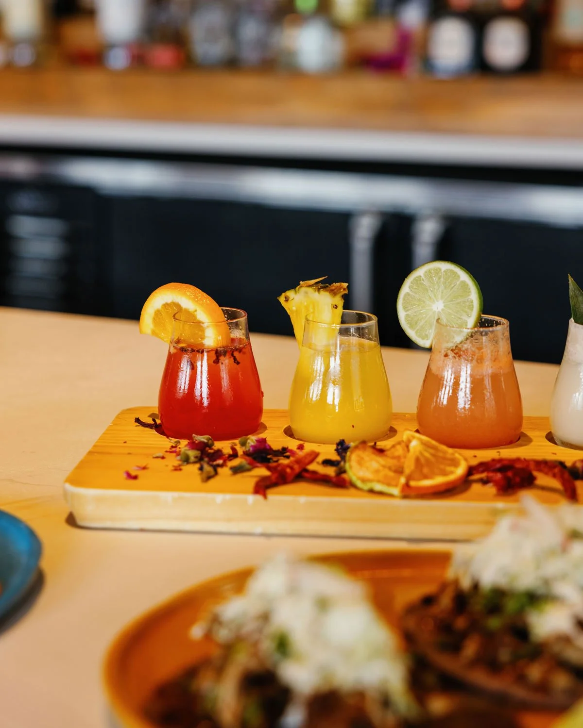 margaritas on a table. Photo credit: O'Kelly Co.