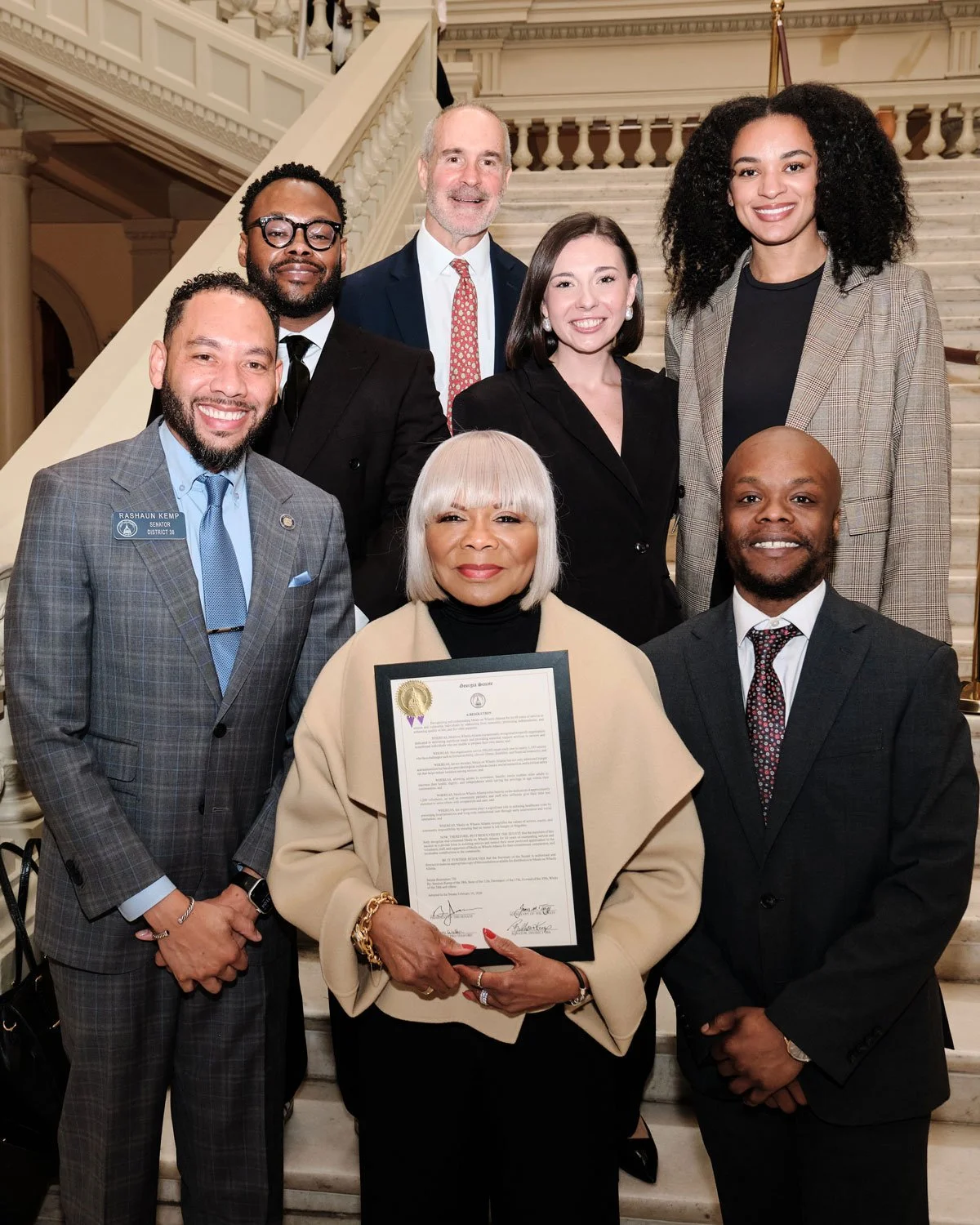 Meals On Wheels Atlanta team with State Senator RaShaun Kemp. Photo credit: Brandon Amato - www.brandonjohnamato.com