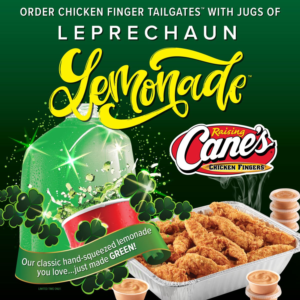 Raising Cane’s Brings Back Leprechaun Lemonade to Give Guests the Green
