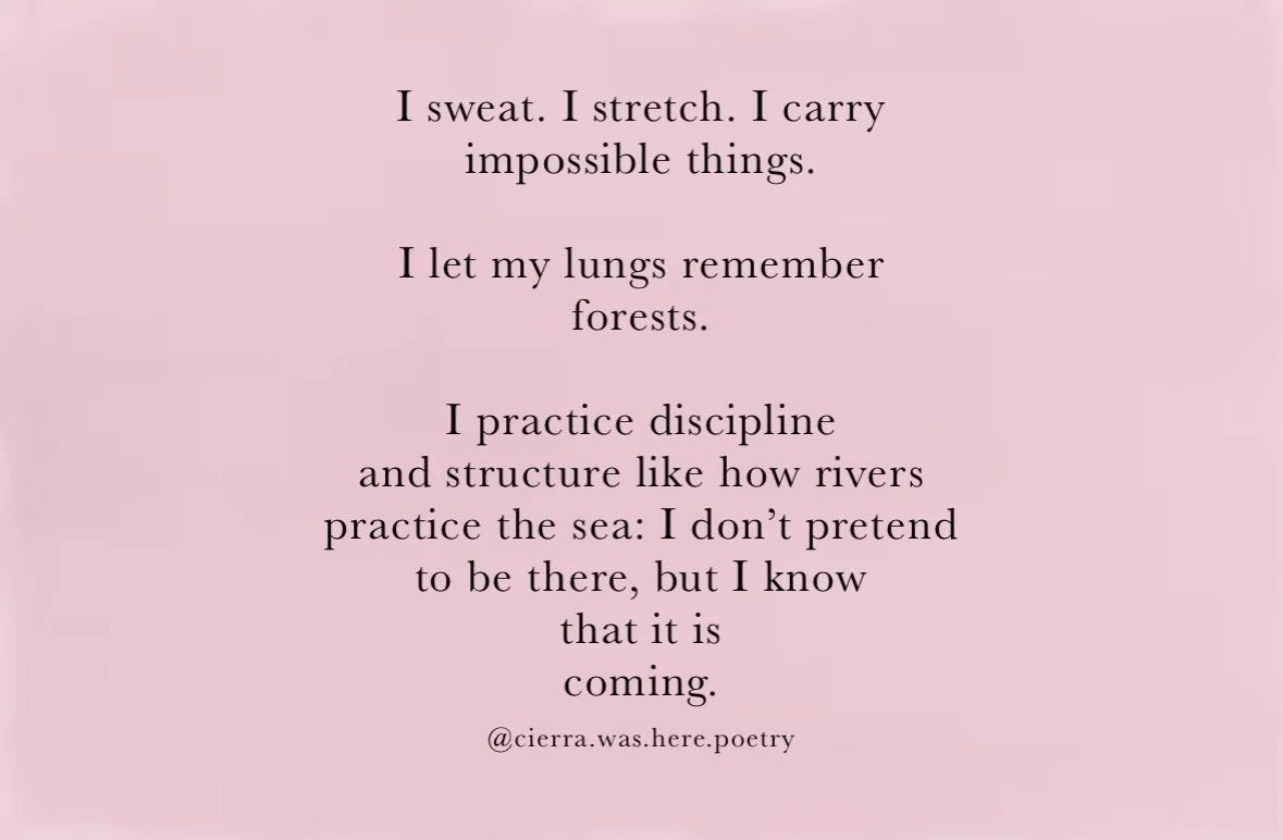 .
somewhere, someone is becoming 
strong enough 
for me 
🌼 

#poem #poetry #poetofinstagram #relatable #quotes
