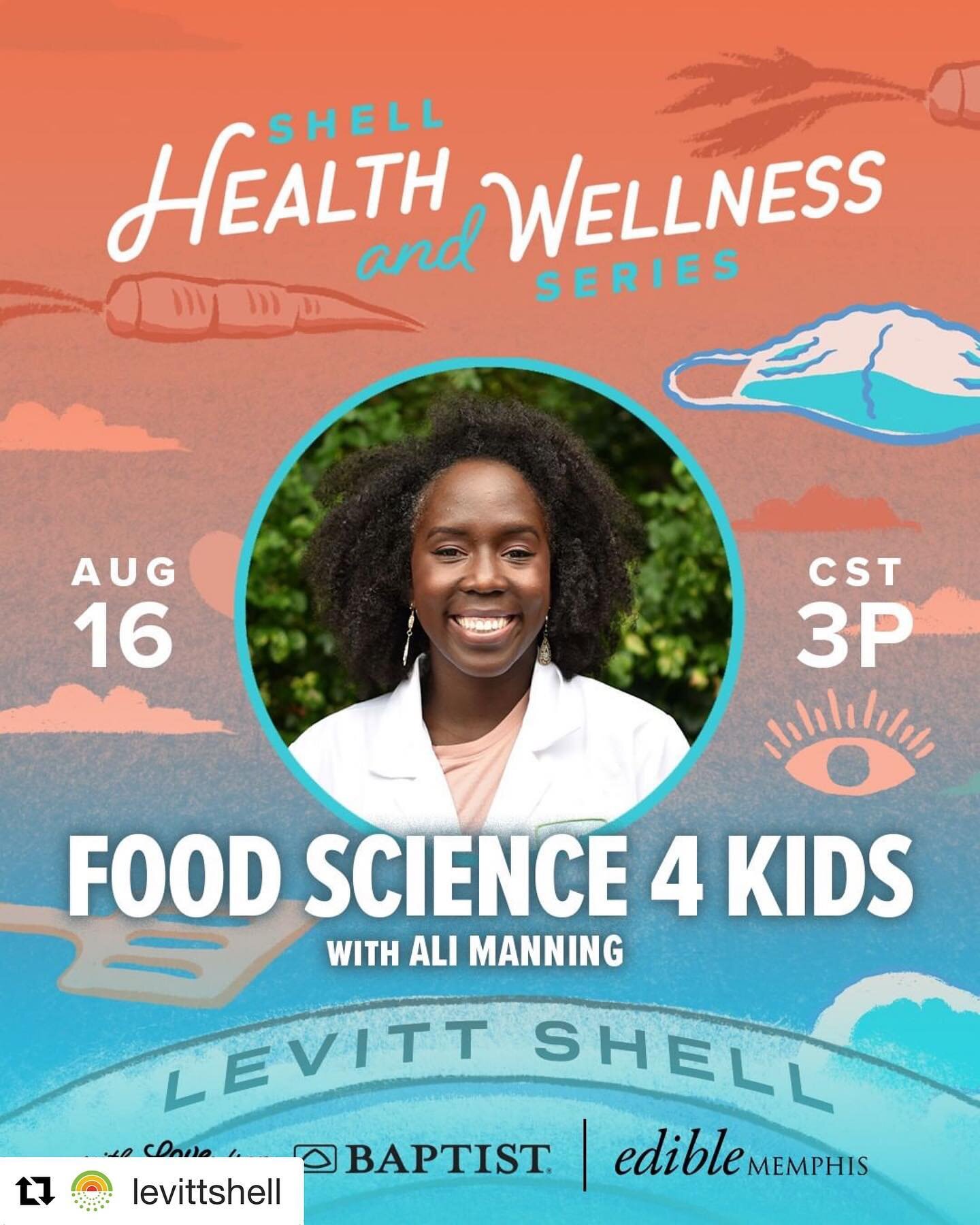 #Repost @levittshell with @get_repost
・・・
Ali Manning is the creator of Food Science 4 Kids, a virtual learning program for children ages 5-10. Every Tuesday she teaches food science basics and conducts exciting experiments to students from all over 