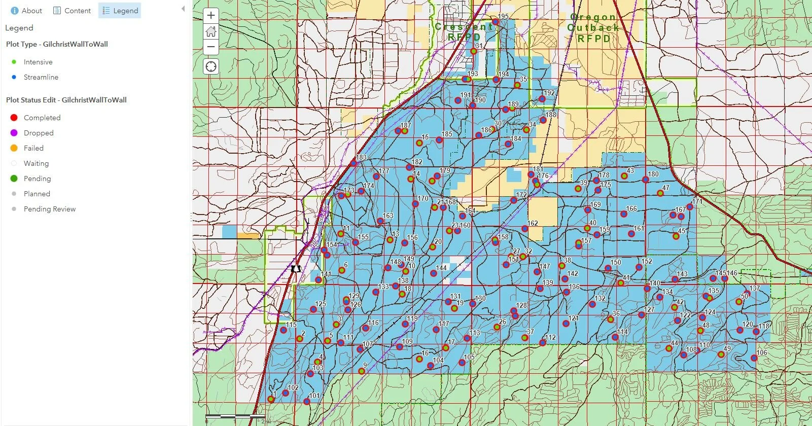 Gilchrist State Forest Inventory Project - ArcGIS Online Collector Application