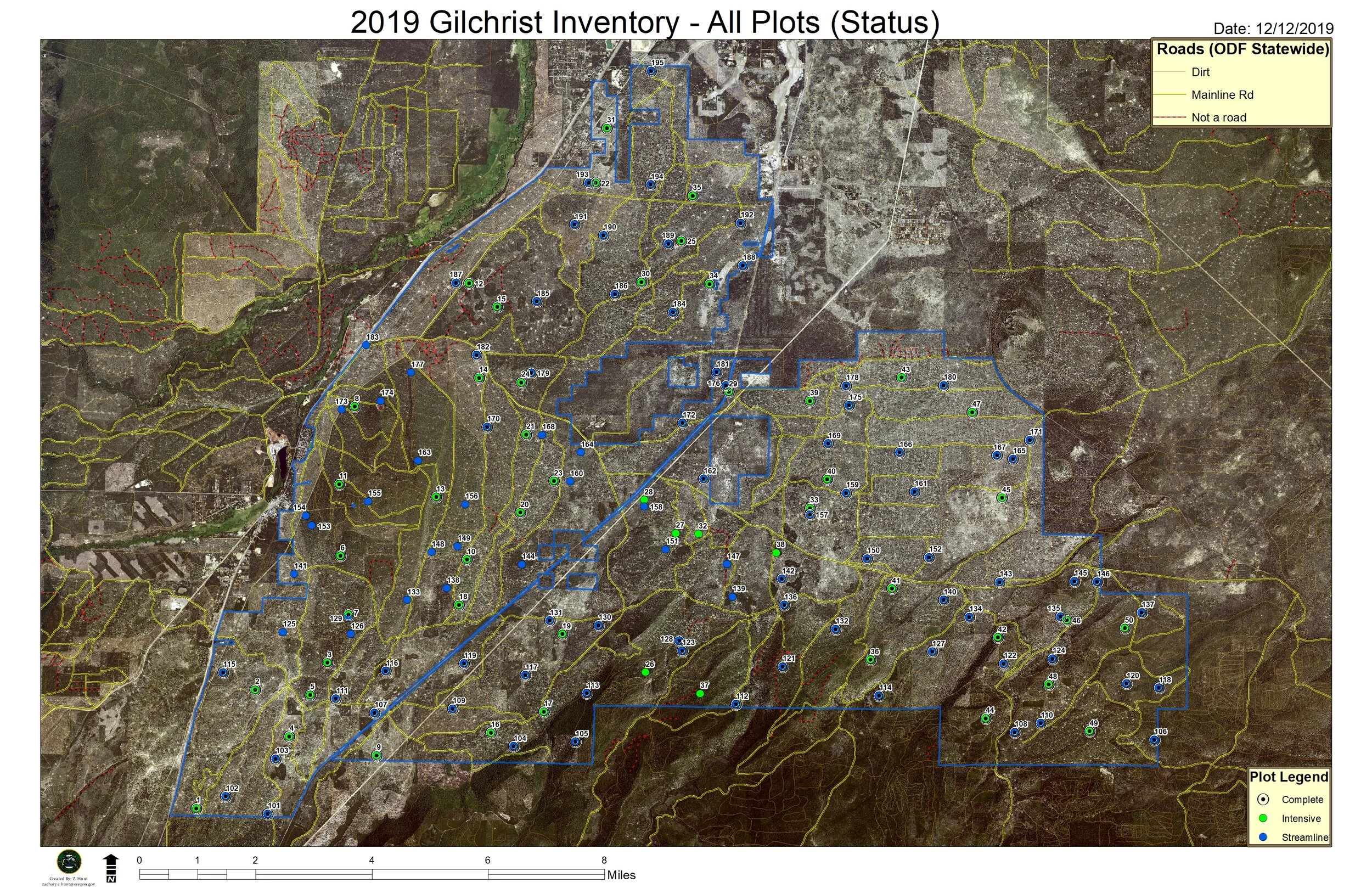 Gilchrist State Forest Vicinity Map