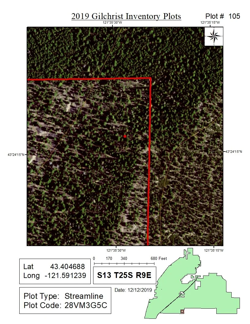 Gilchrist State Forest Plot Map
