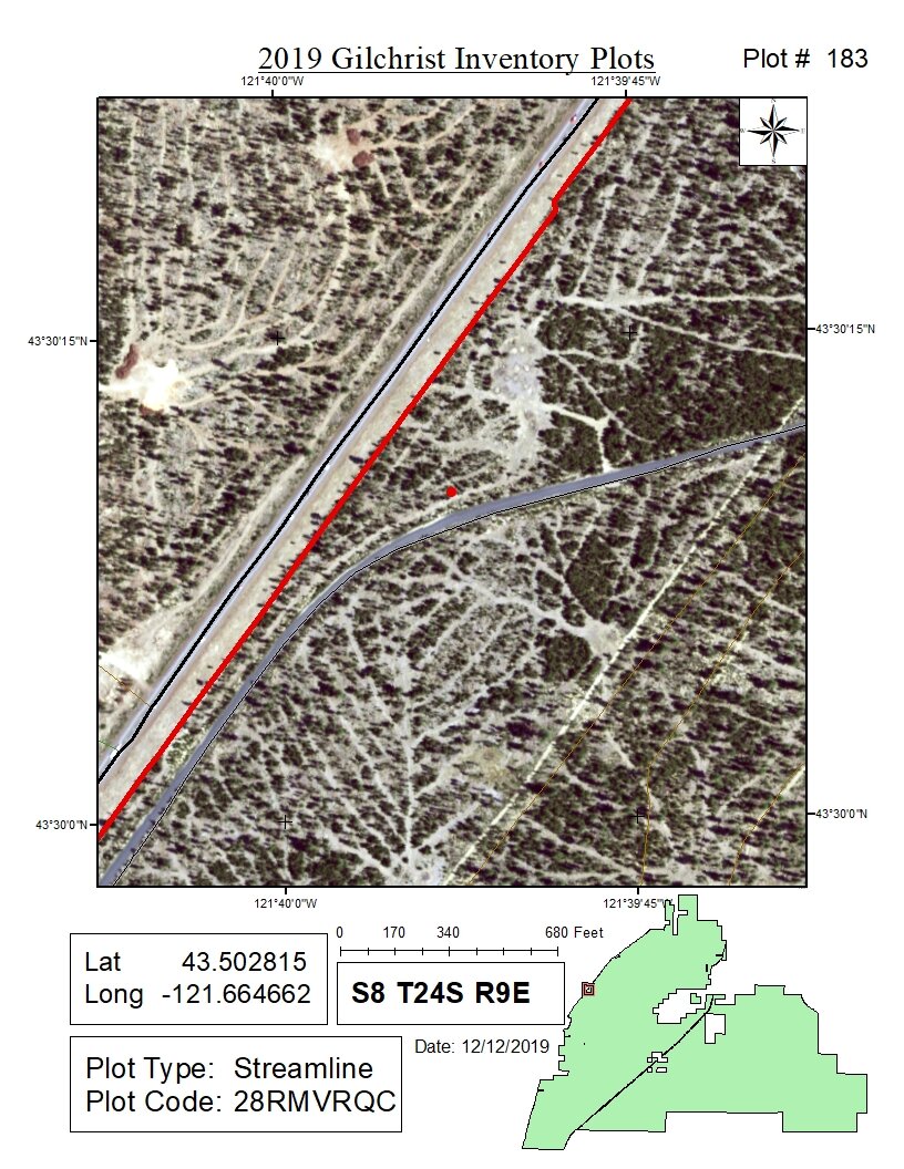 Gilchrist State Forest Plot Map