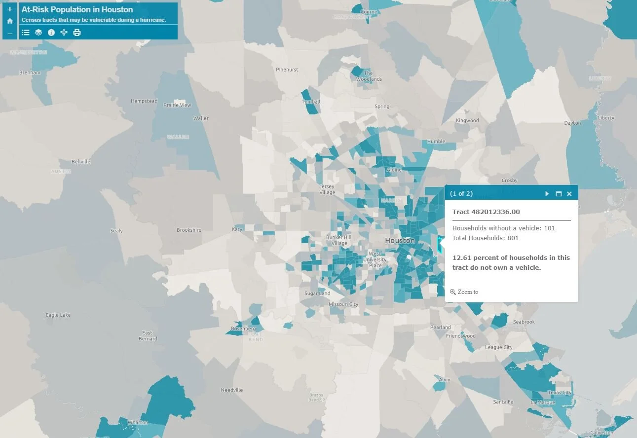 Houston Hurricane At-Risk Population
