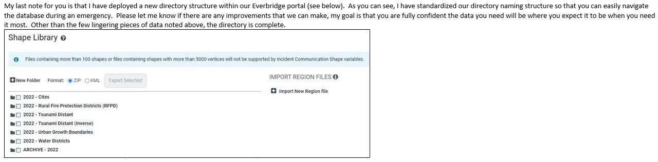Emergency Management Services - GIS Support