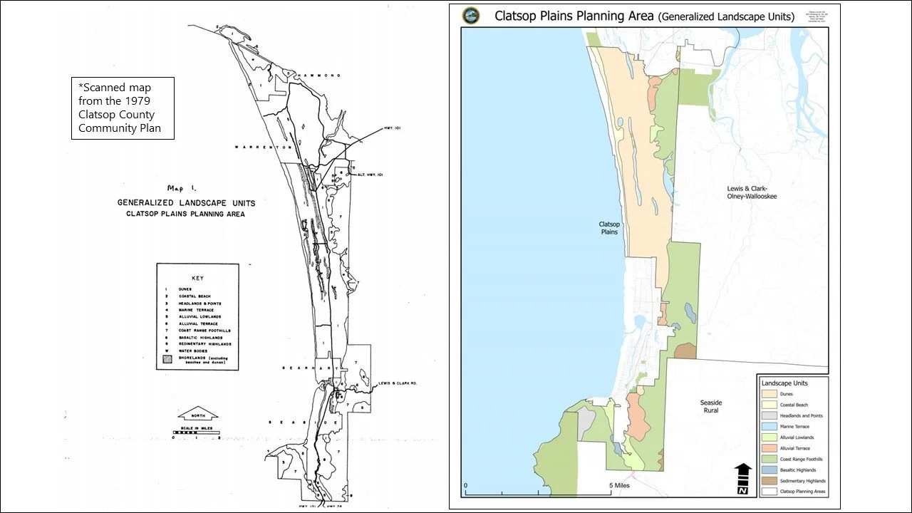 Clatsop Plains Landscape Units Map