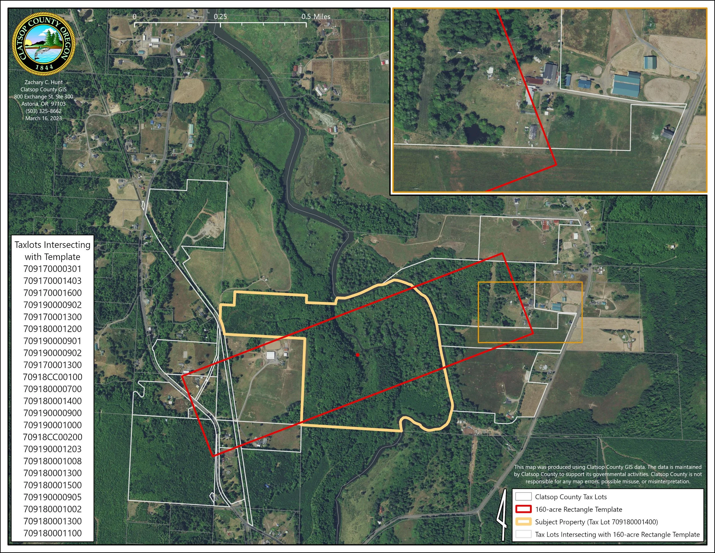 Clatsop County Template Test Map