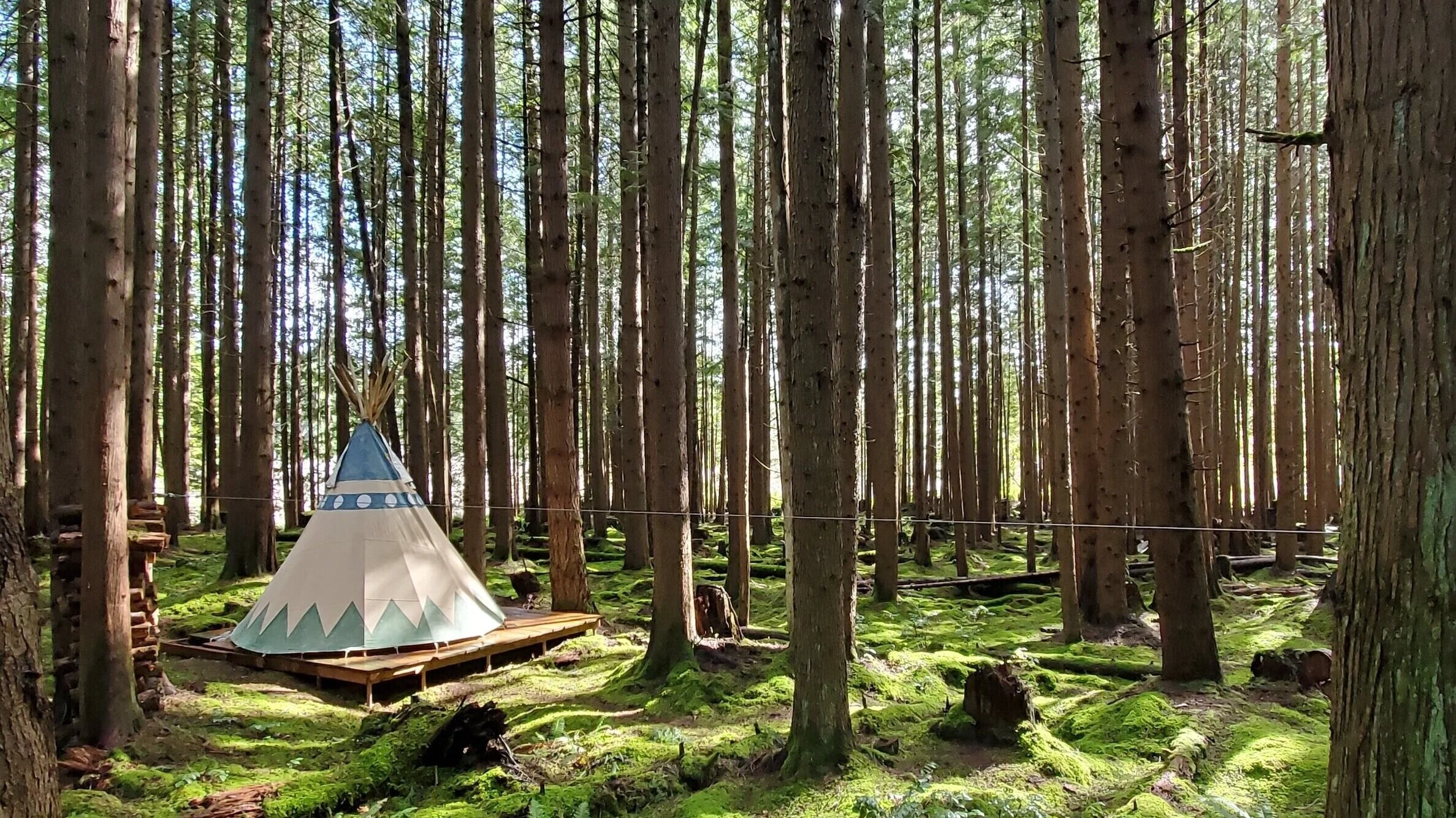 Tipi14’ Tipi suited for Groomsmen suite.