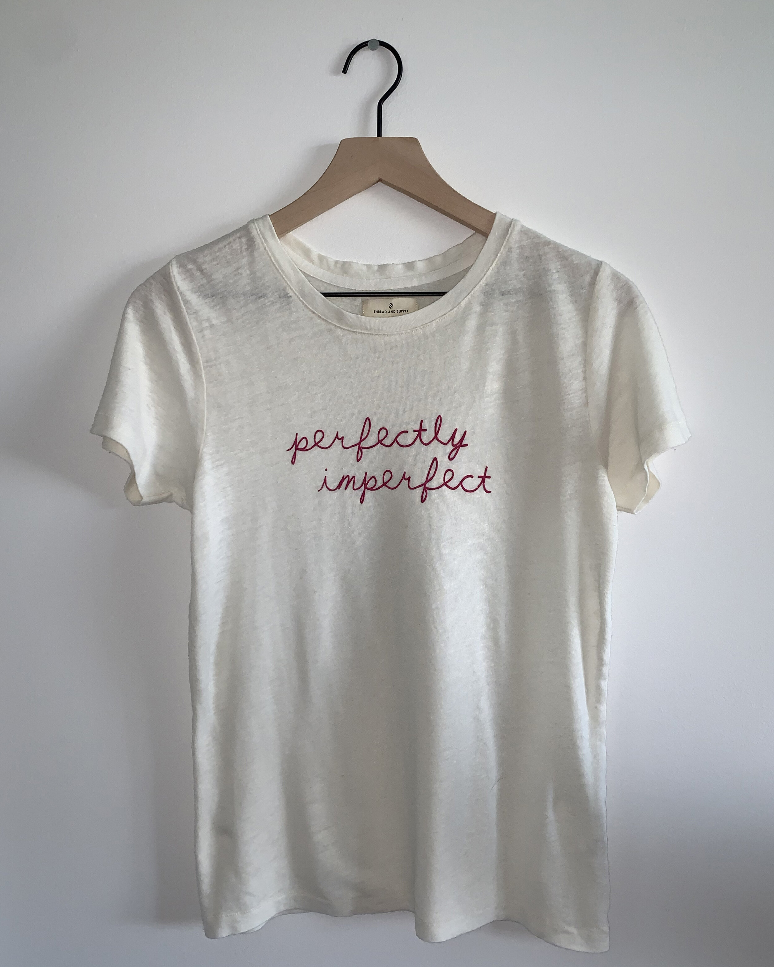 "Perfectly Imperfect" Linen Tee