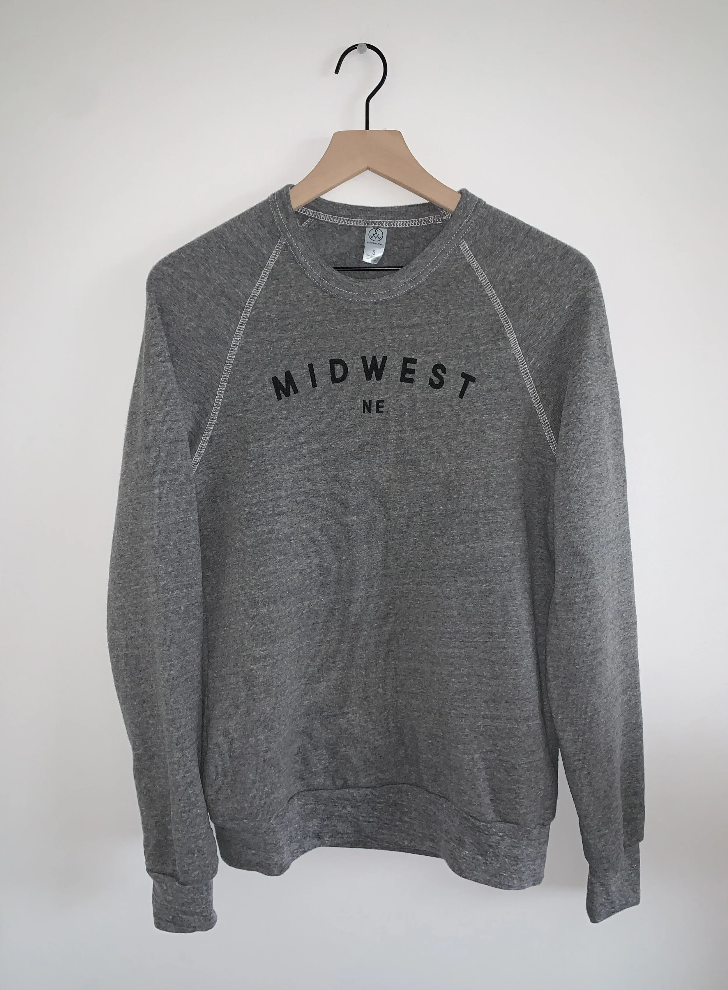 The comfiest "Midwest" sweatshirt (in grey)