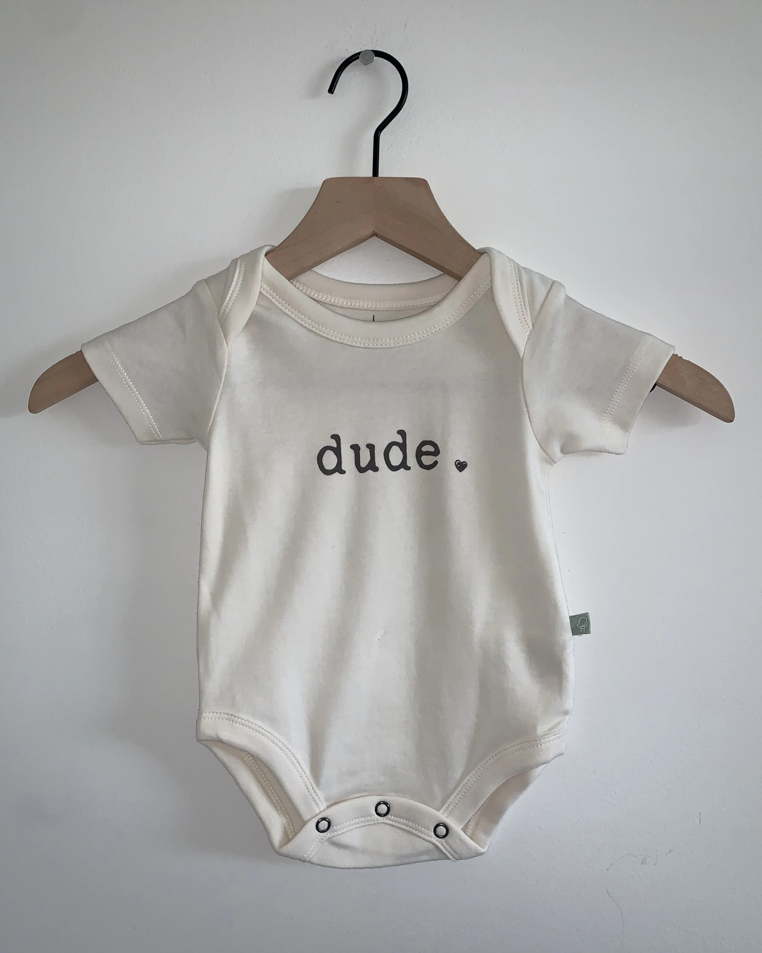 "Dude" onesie