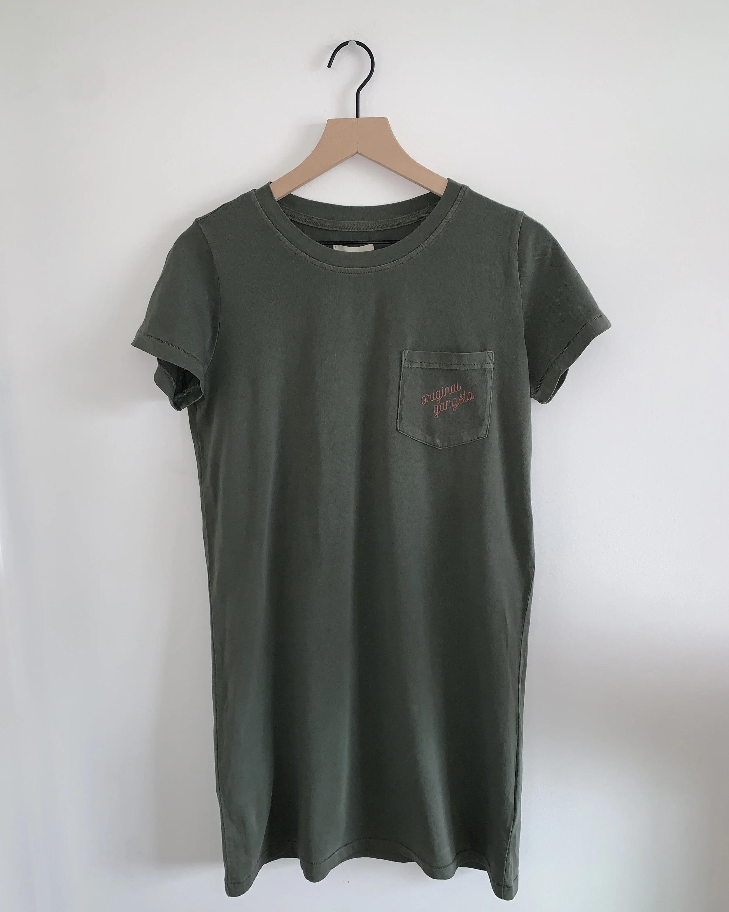 "Original Gangsta" Dress in Olive